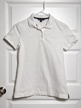 Brooks Brothers Boys Small White Polo Shirt Slim Fit Classic  School  Uniform